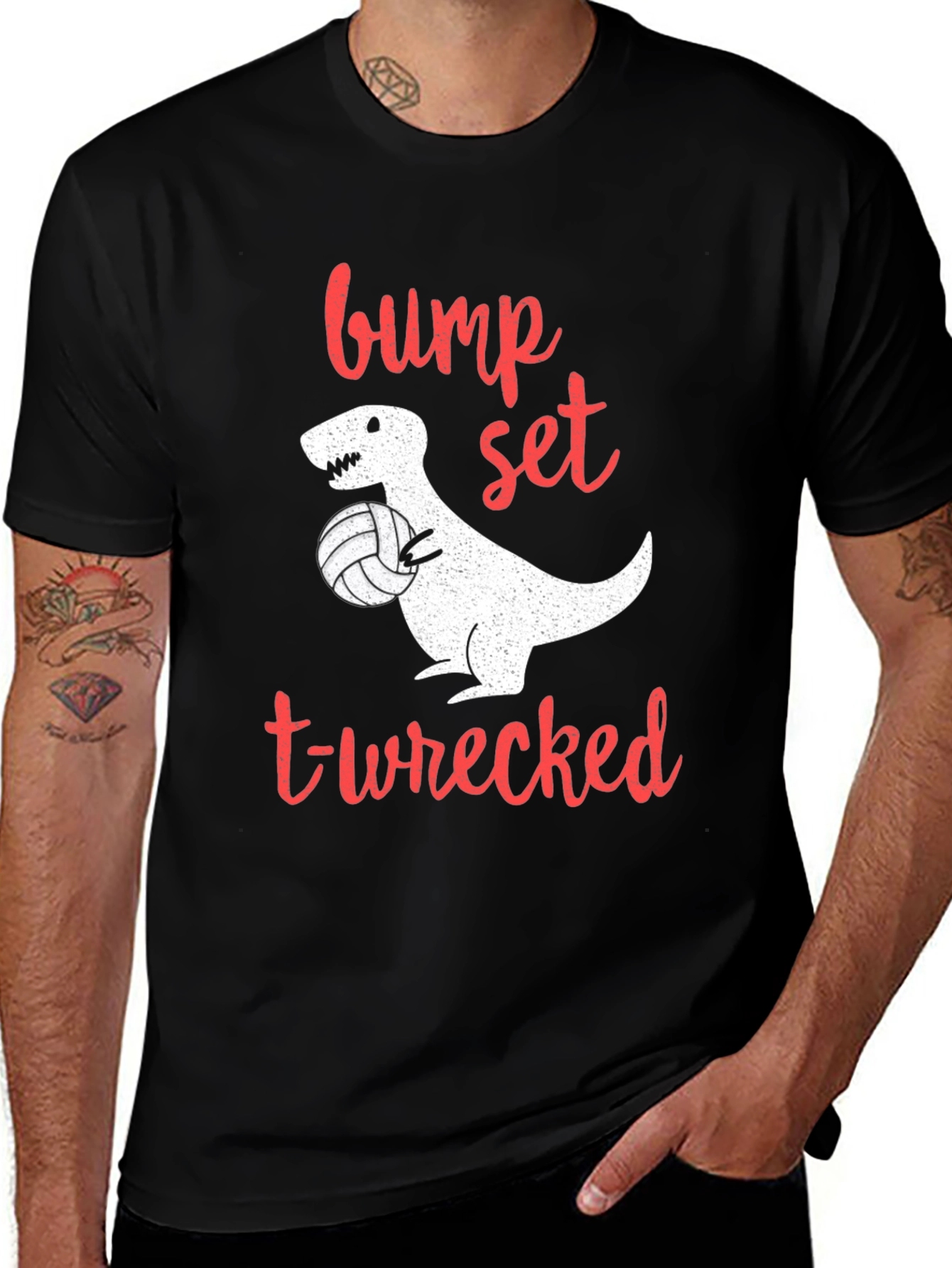 Variant 15 of Bump Set T-Wrecked Volleyball T-Shirt