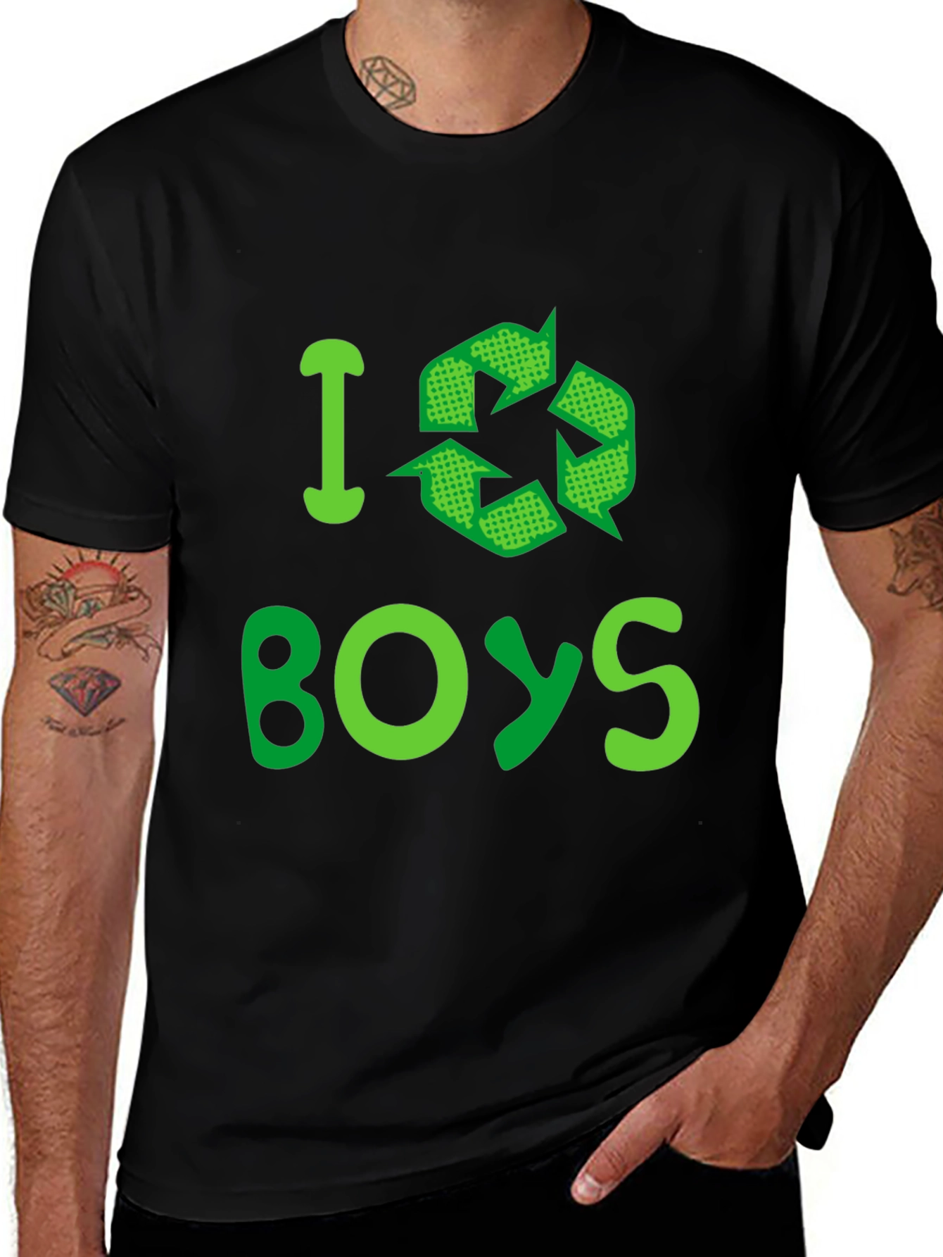 Variant 17 of I Recycle Boys Graphic T-Shirt - Eco-Friendly Statement Tee