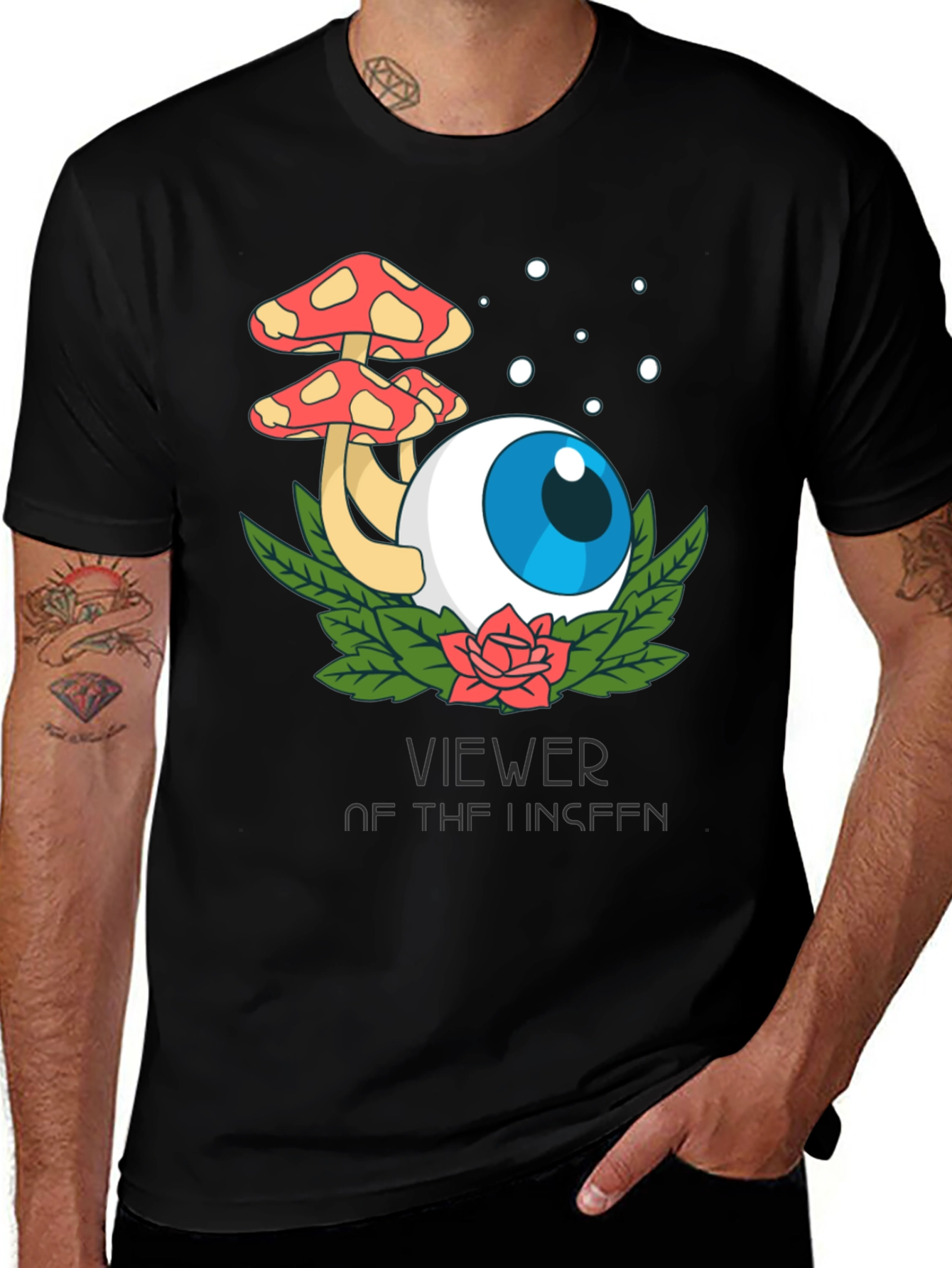 Variant 24 of Eye and Mushroom Graphic Tee