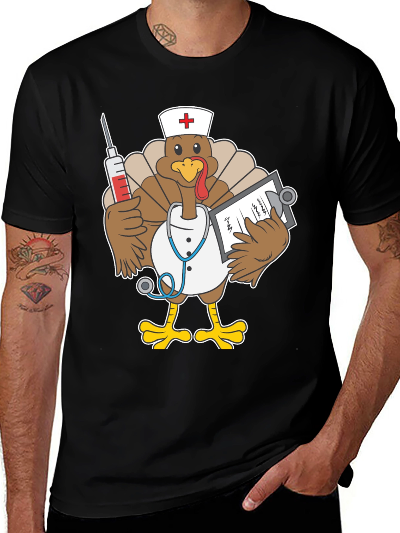 Variant 4 of Funny Turkey Nurse T-Shirt