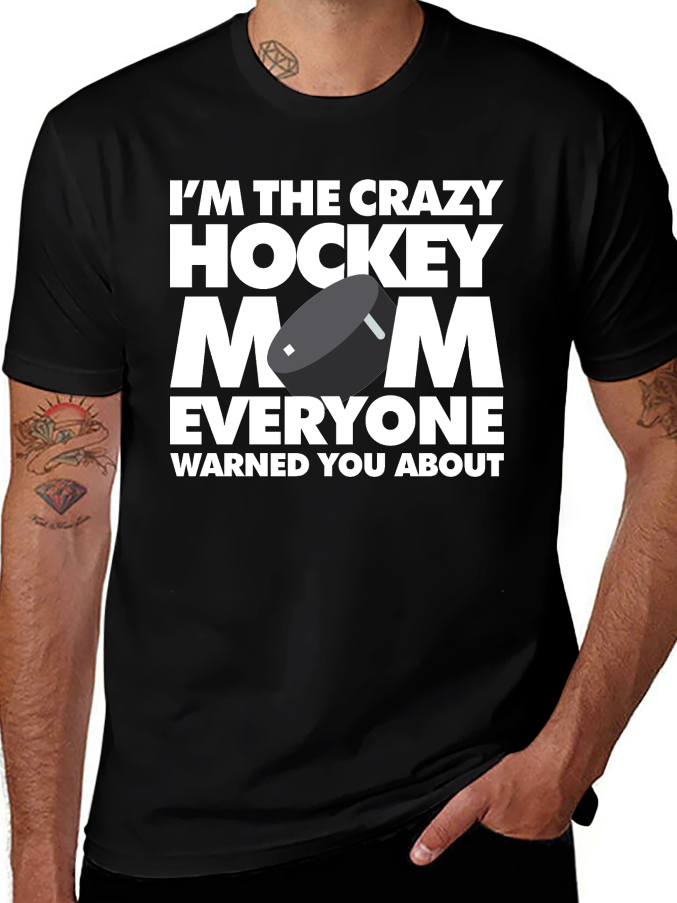 Variant 15 of Crazy Hockey Mom Graphic T-Shirt
