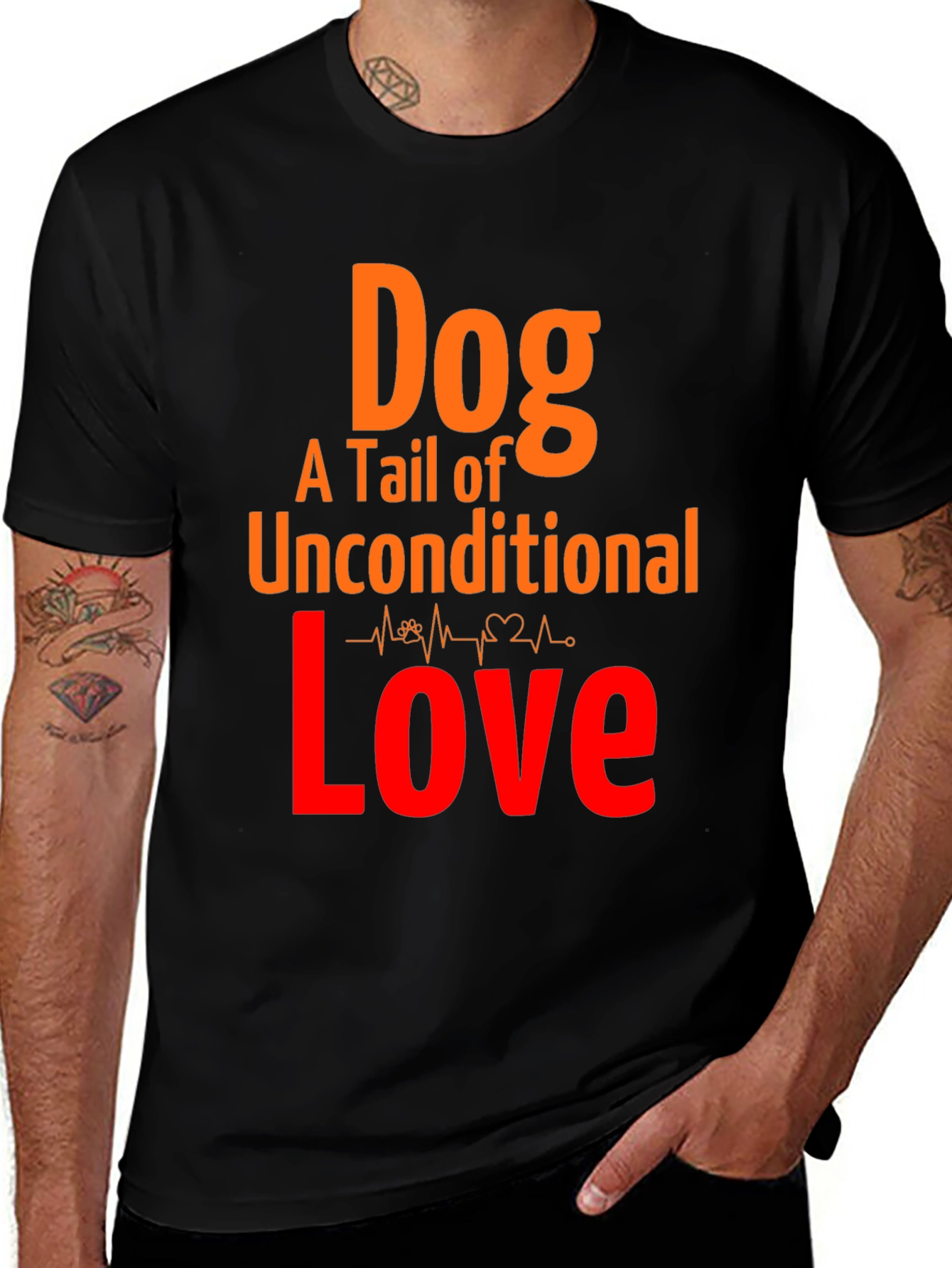 Dog Love Graphic Tee - Unconditional Tail of Love