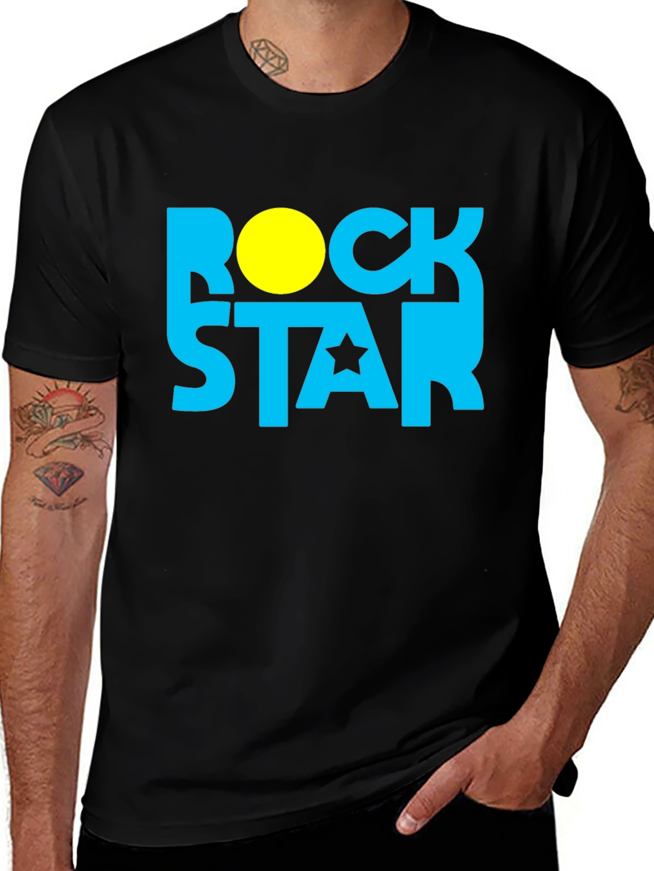 Variant 7 of Rockstar Graphic T-Shirt - Classic Crew Neck