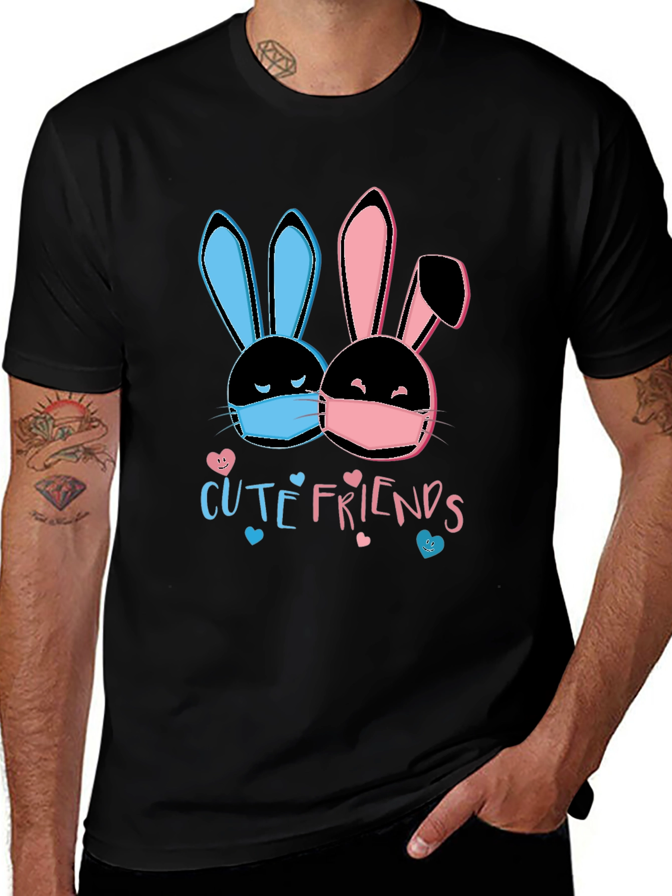 Variant 28 of Cute Friends Bunny Mask T-Shirt