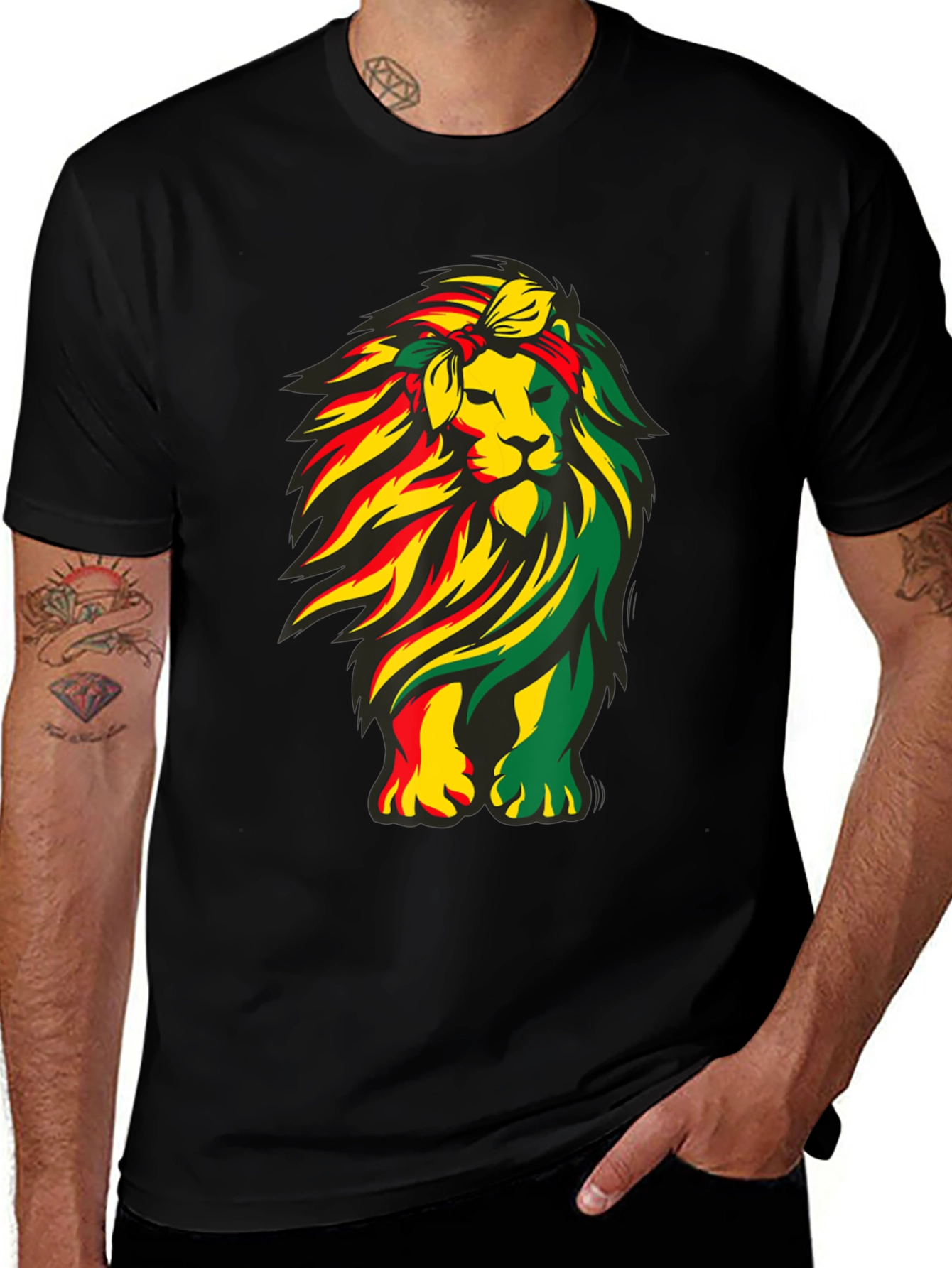 Rasta Lion T-Shirt - Reggae Vibes