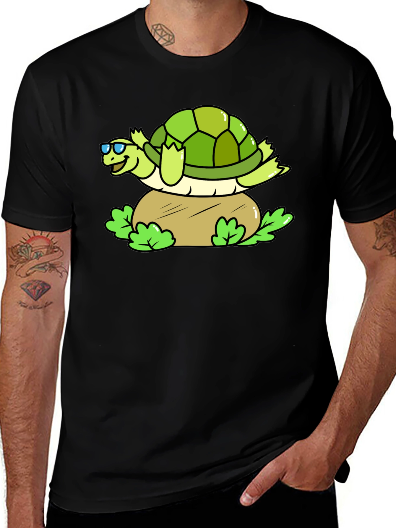 Variant 8 of Cool Turtle Graphic T-Shirt - Relaxed Fit