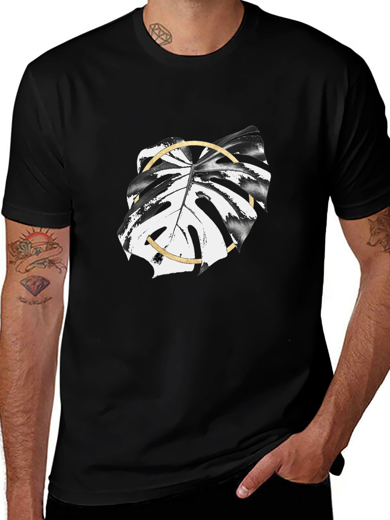 Variant 22 of Modern Monstera Leaf Graphic T-Shirt