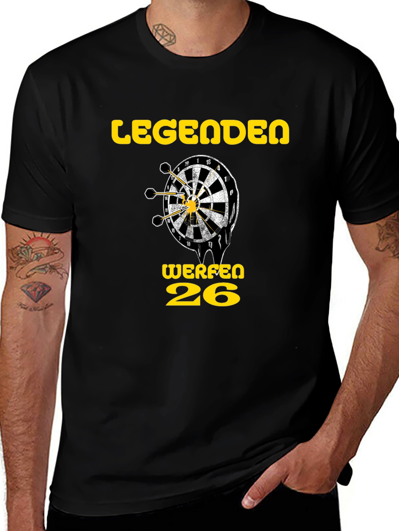 Variant 8 of Legends Throw Darts T-Shirt