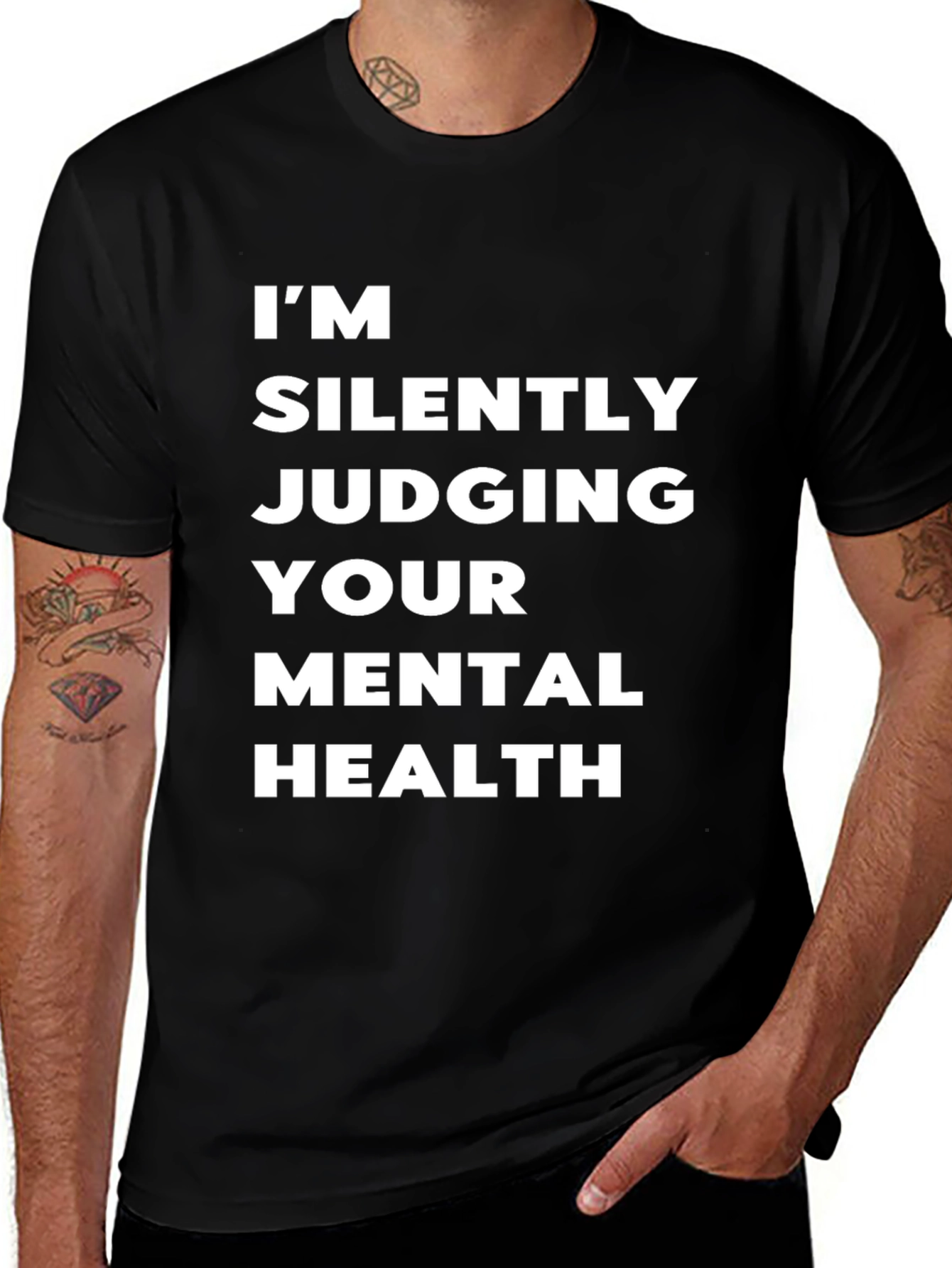 Variant 11 of I'm Silently Judging You Tee - Bold Statement T-Shirt