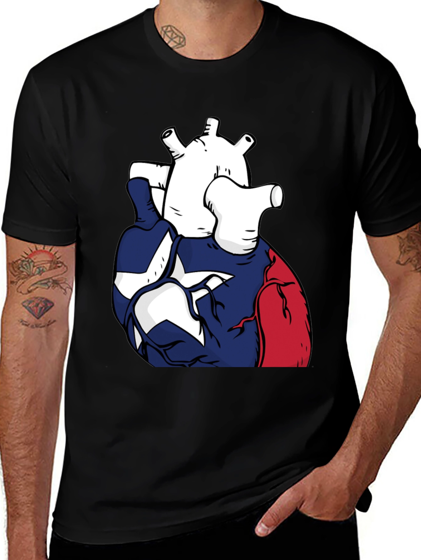 Variant 23 of Texas Heart T-Shirt | Patriotic Graphic Tee