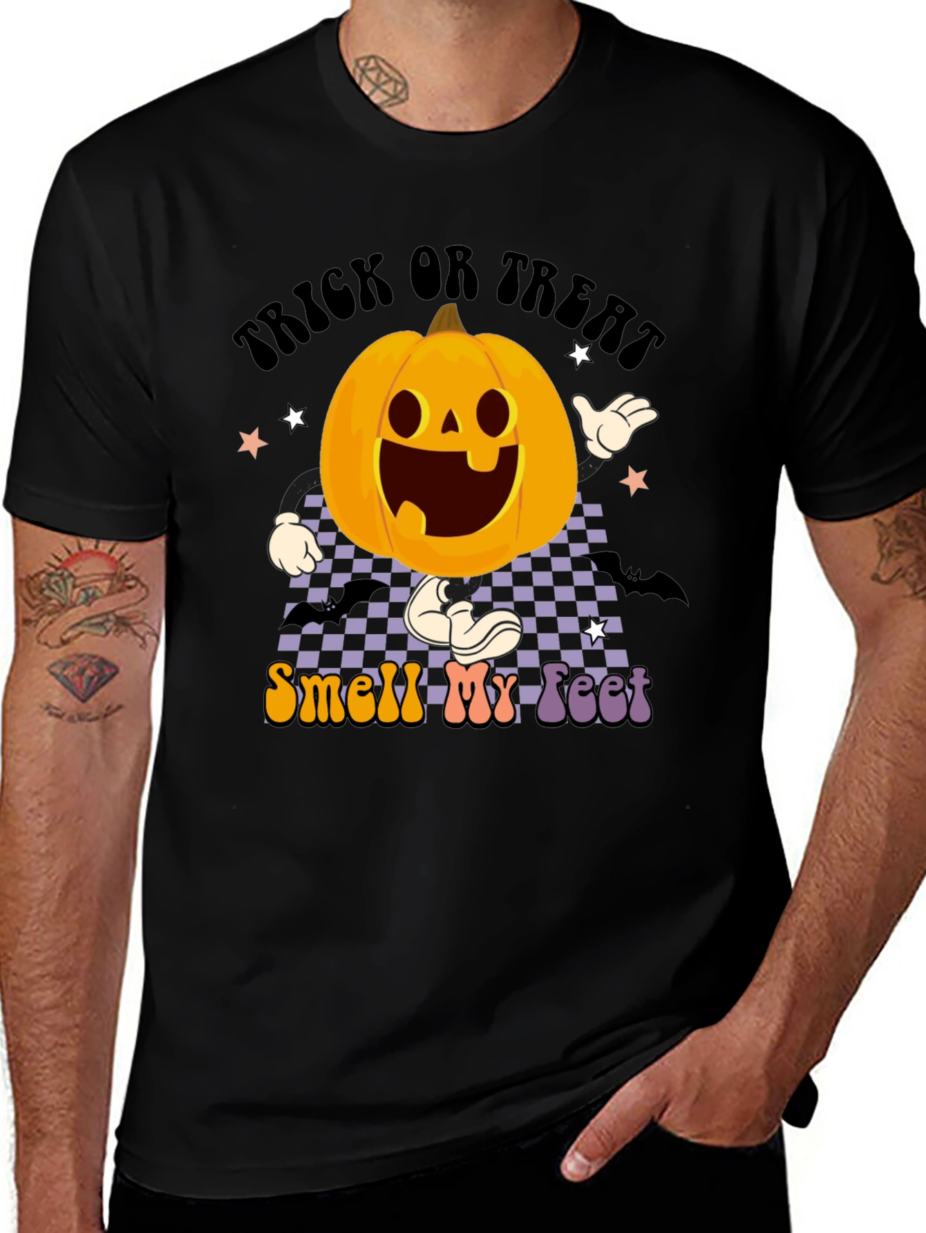 Variant 24 of Trick or Treat Smell My Feet Halloween T-Shirt