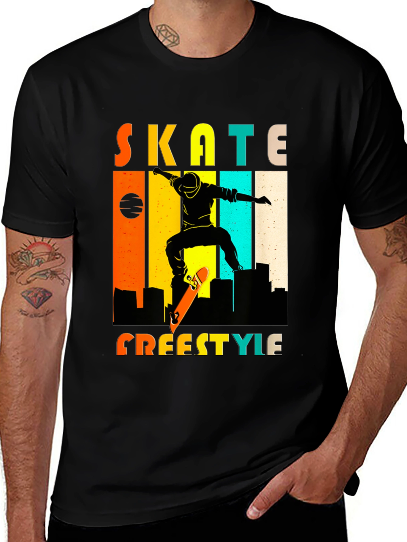 Variant 23 of Skate Freestyle Graphic Tee - Urban Style