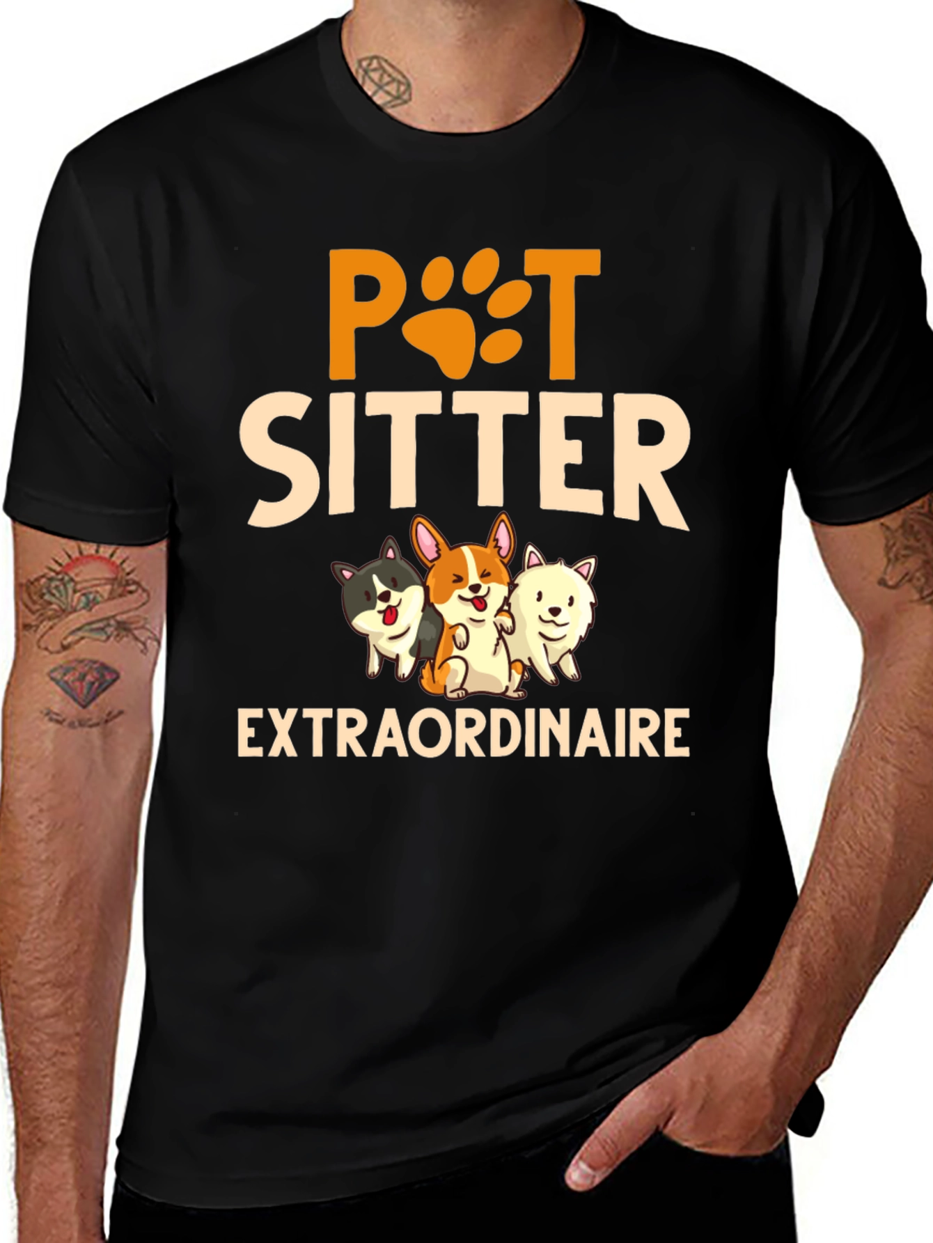 Pet Sitter Extraordinaire T-Shirt, Dog Lover Tee