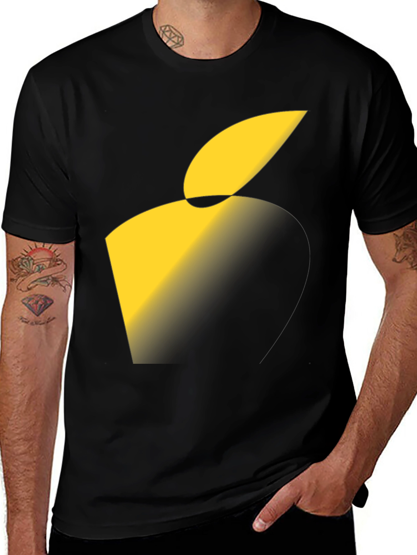 Variant 23 of Abstract Graphic Tee - Modern Black T-Shirt