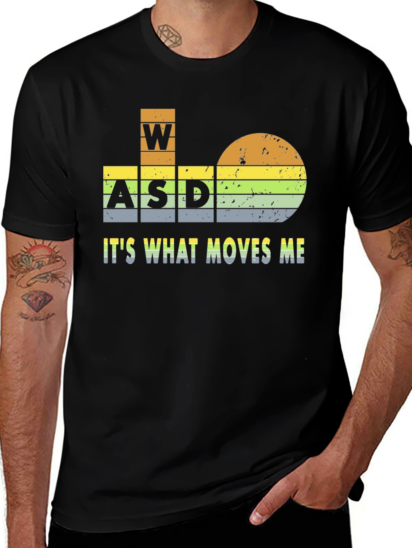 Gamer WASD T-Shirt - "It's What Moves Me"