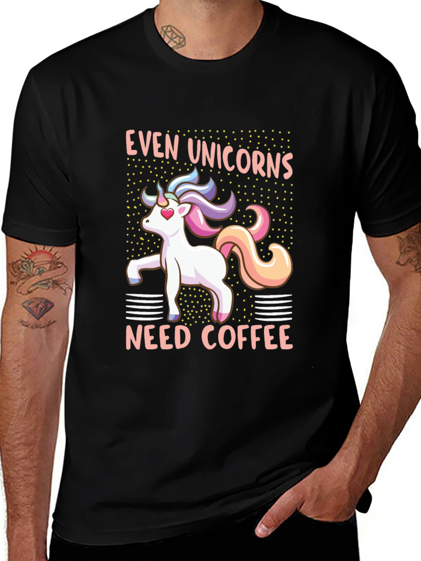 Variant 19 of Unicorn Coffee T-Shirt - Cute Graphic Tee