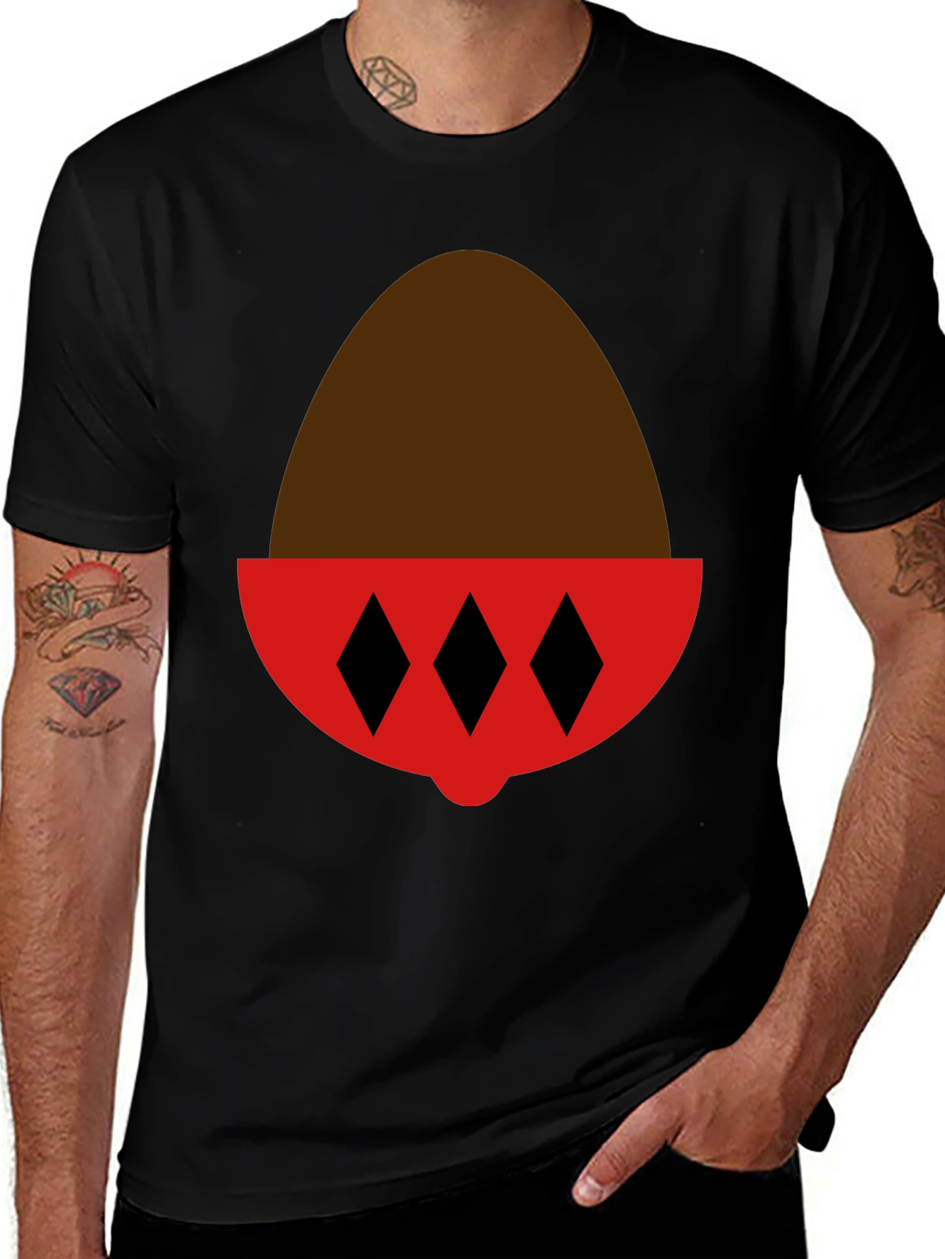 Variant 11 of Egg Head Graphic Tee - Quirky Fun Design!
