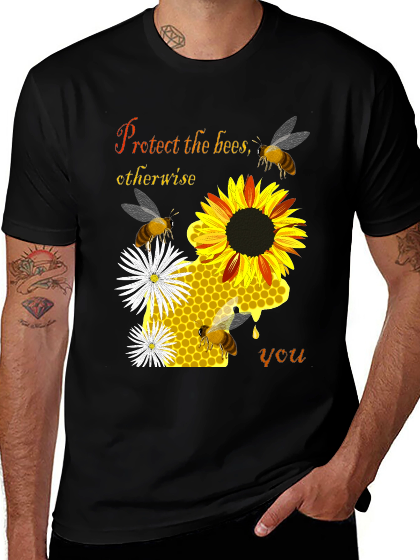 Variant 16 of Protect the Bees Graphic T-Shirt
