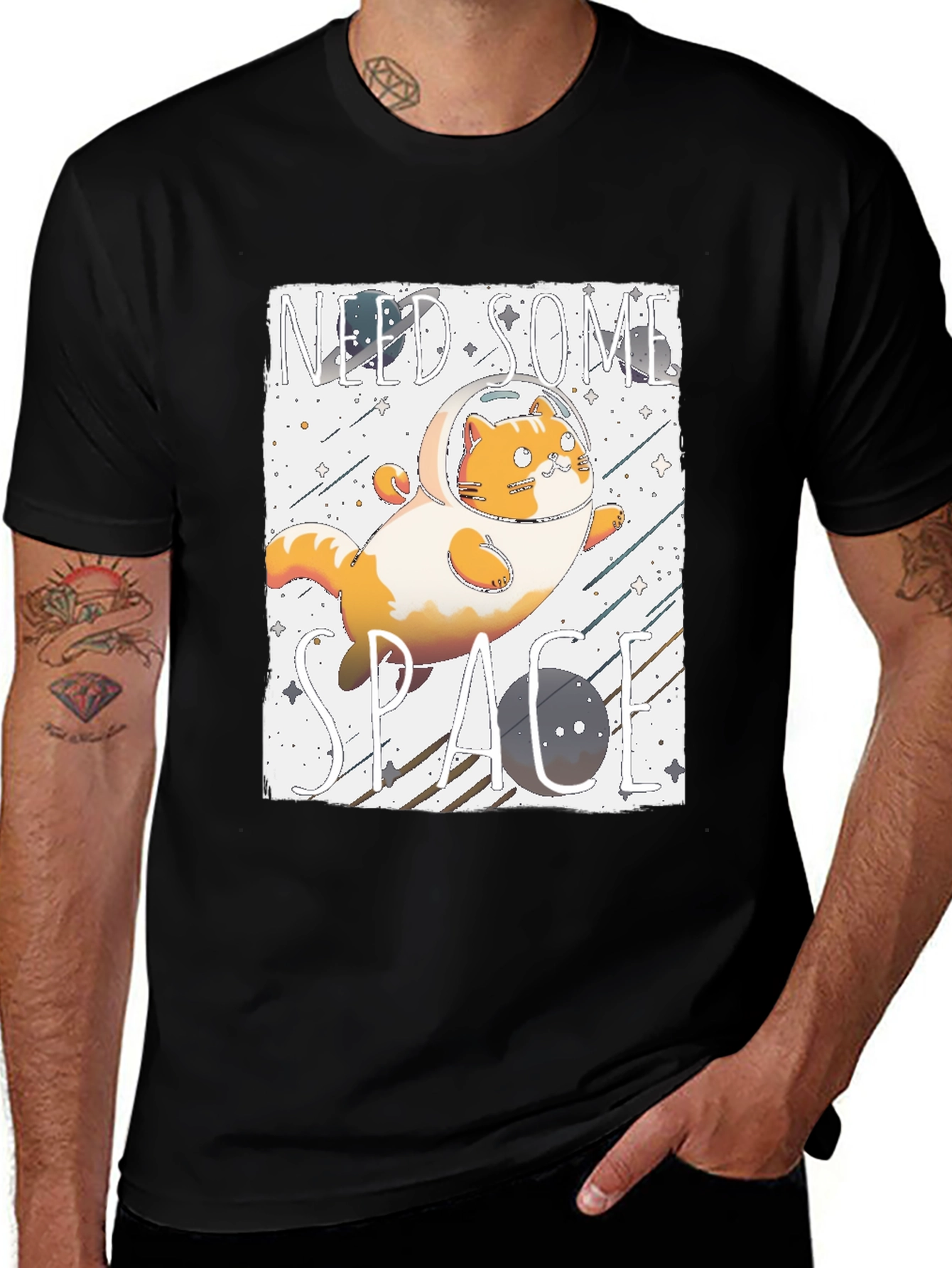 Variant 10 of Need Some Space Cat Astronaut T-Shirt