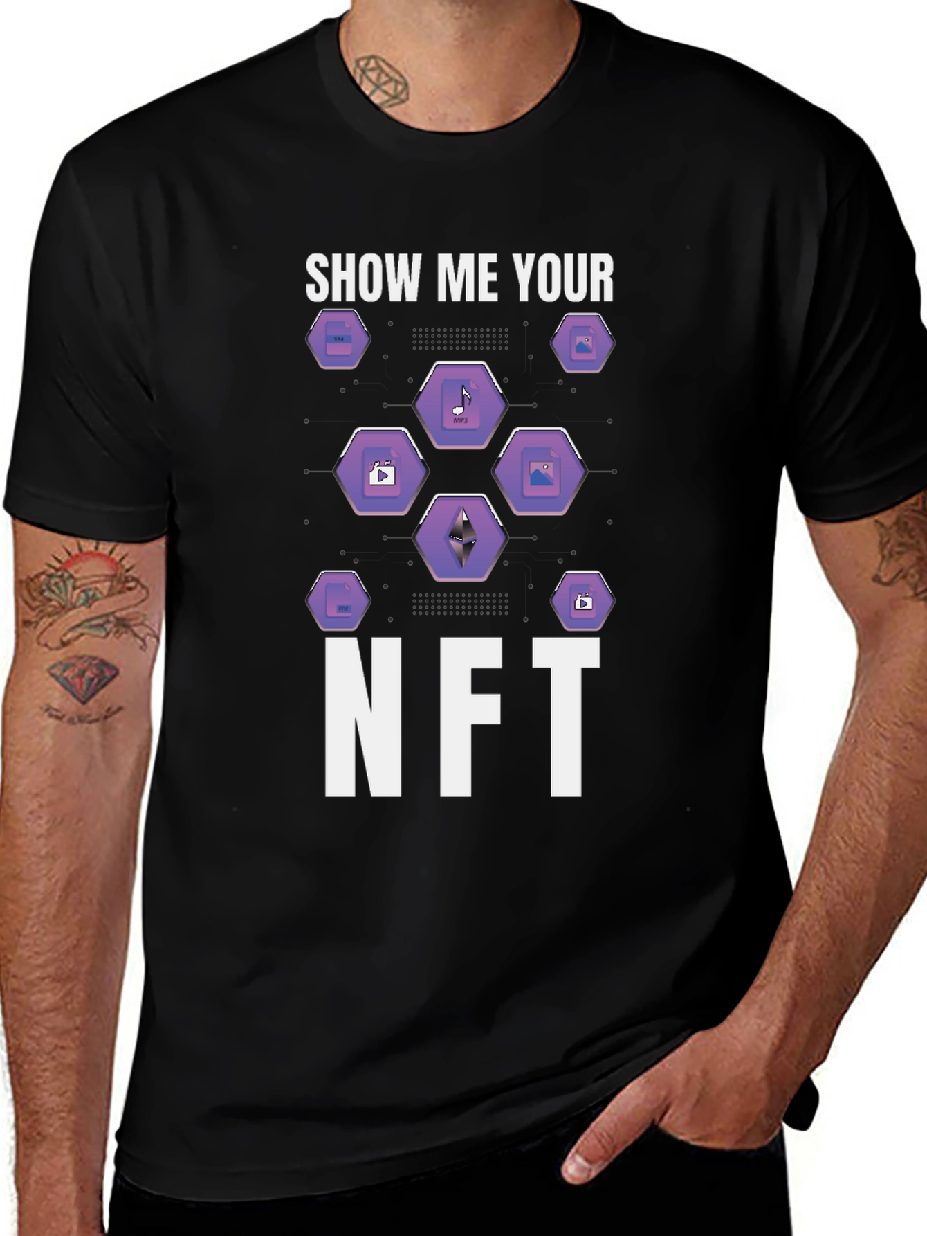 Show Me Your NFT T-Shirt - Crypto Art Tee