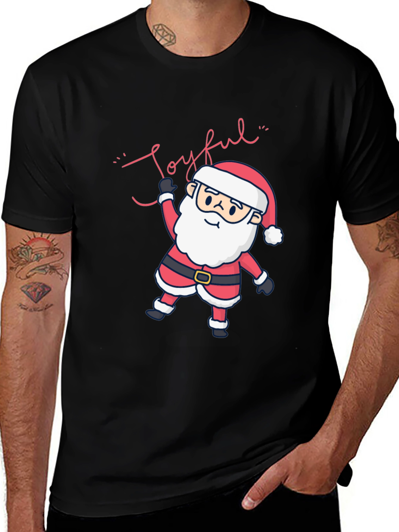 Joyful Santa Christmas T-Shirt