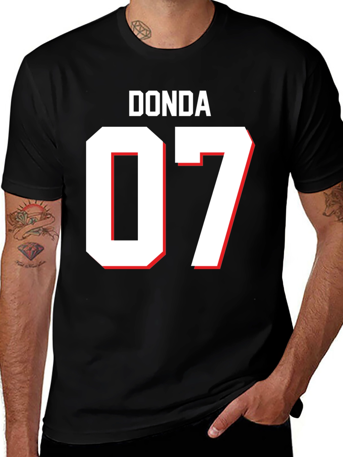 Variant 28 of Donda 07 Graphic T-Shirt - Black