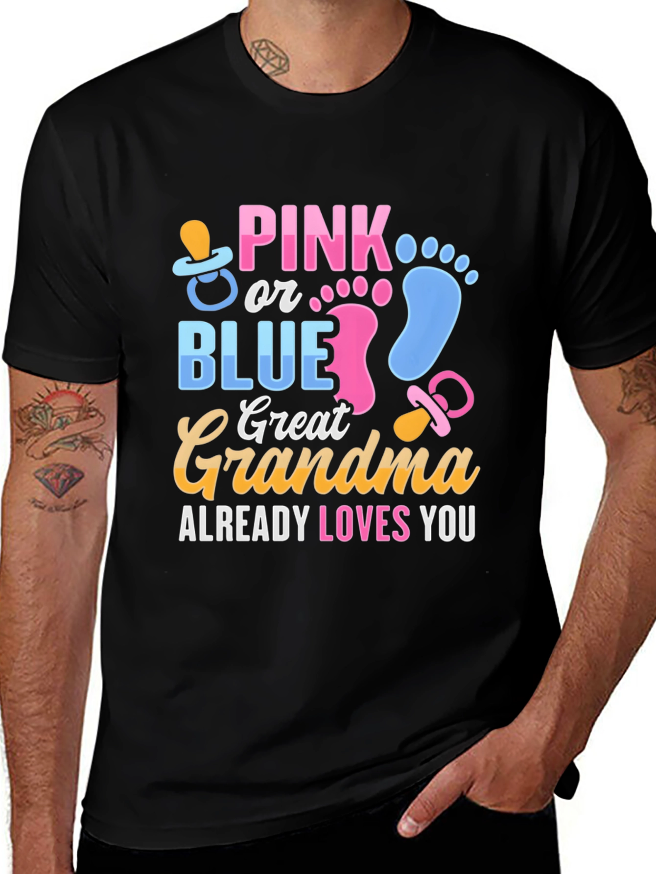 Pink or Blue Great Grandma T-Shirt