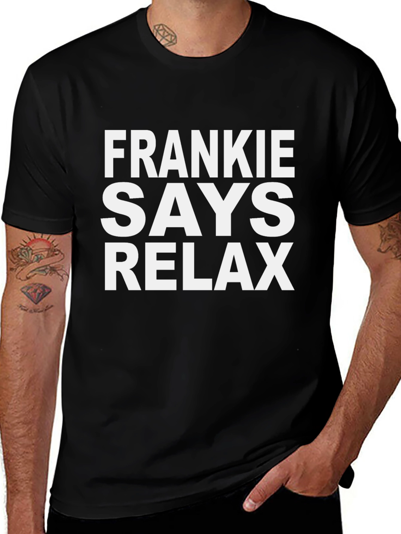 Frankie Says Relax Graphic Tee - Retro Style