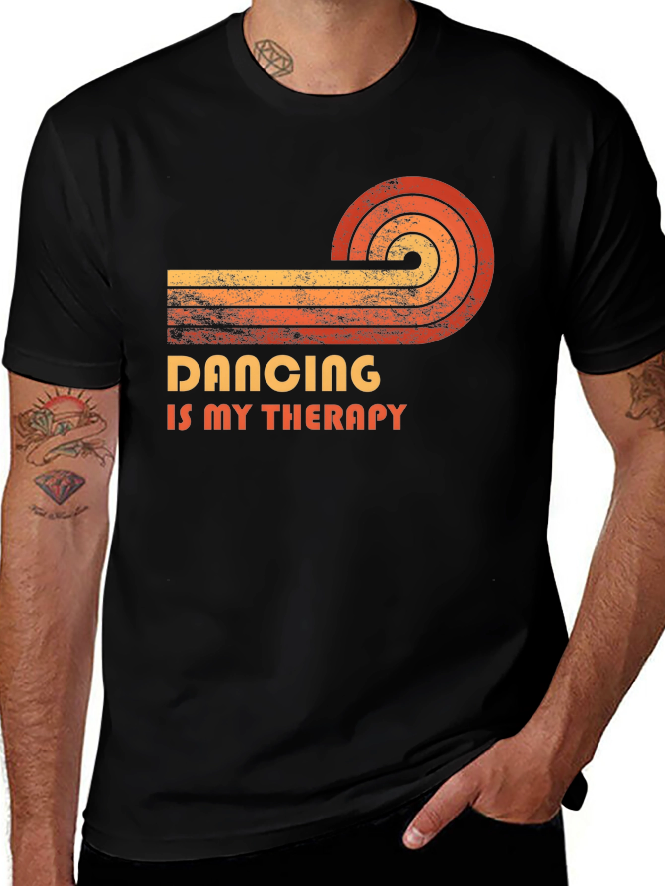 Variant 8 of Dancing is My Therapy - Retro Style T-Shirt