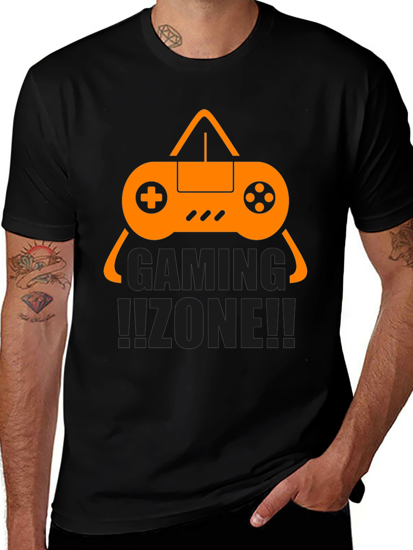Variant 2 of Gaming Zone Graphic Tee - Black
