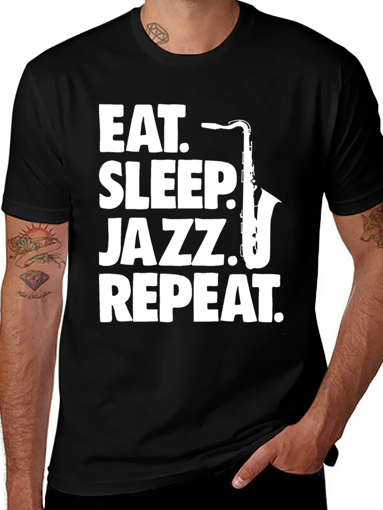 Variant 29 of Eat Sleep Jazz Repeat T-Shirt