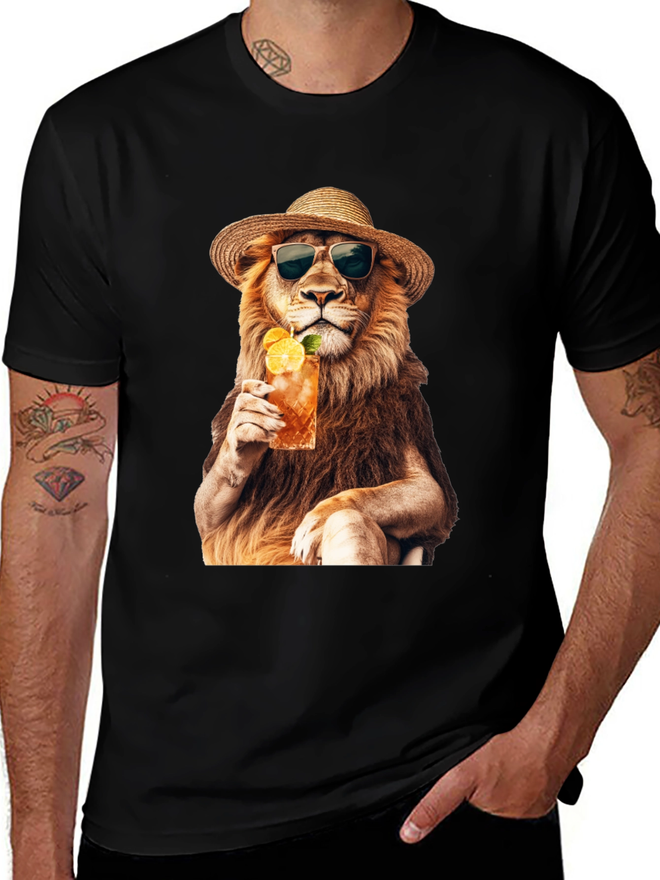 Variant 5 of Cool Lion T-Shirt: Summer Style