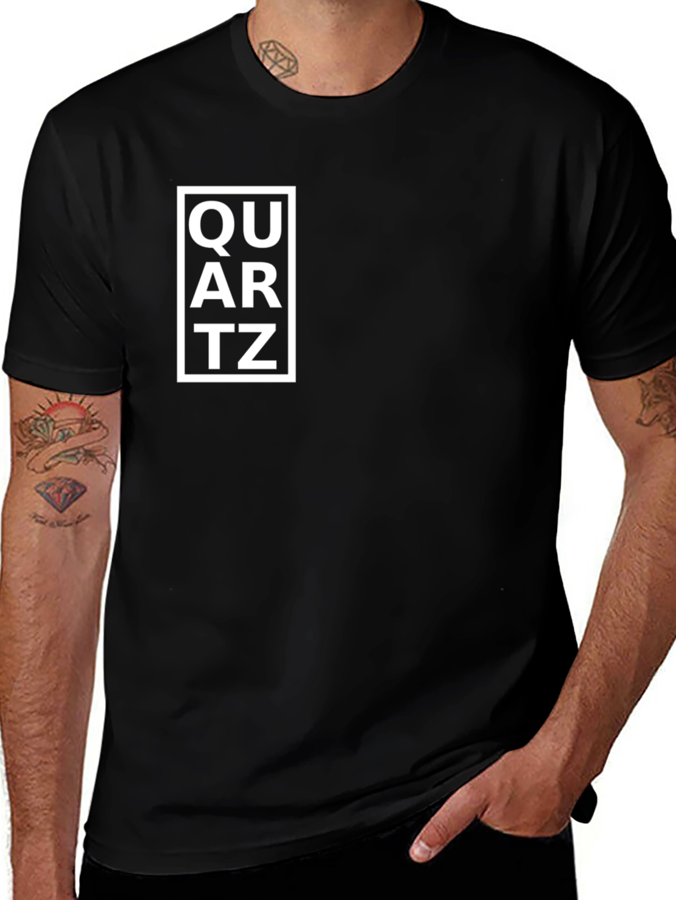 Variant 11 of Quartz Graphic Tee - Black Cotton Short Sleeve