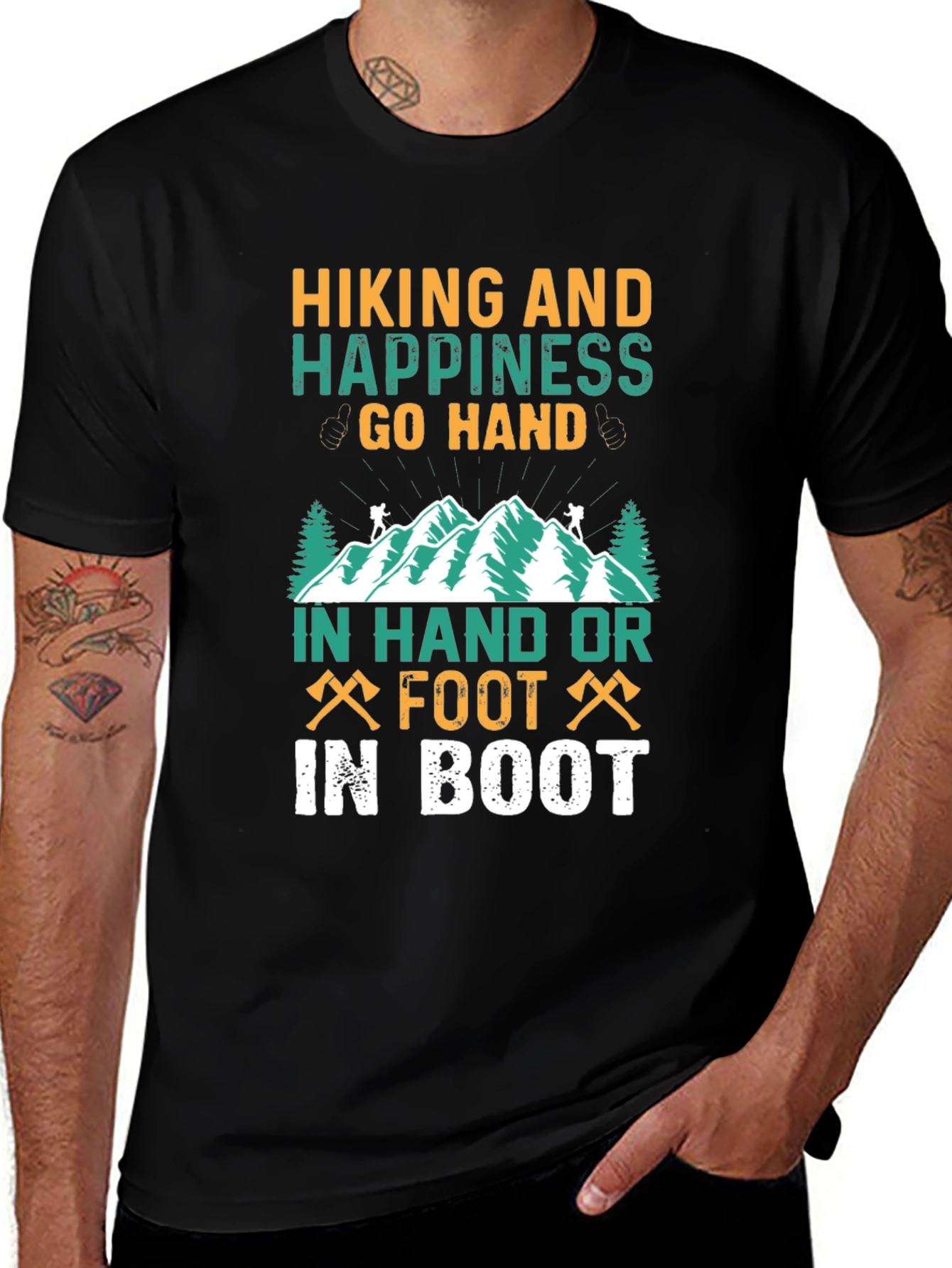 Variant 24 of Hiking & Happiness Graphic Tee