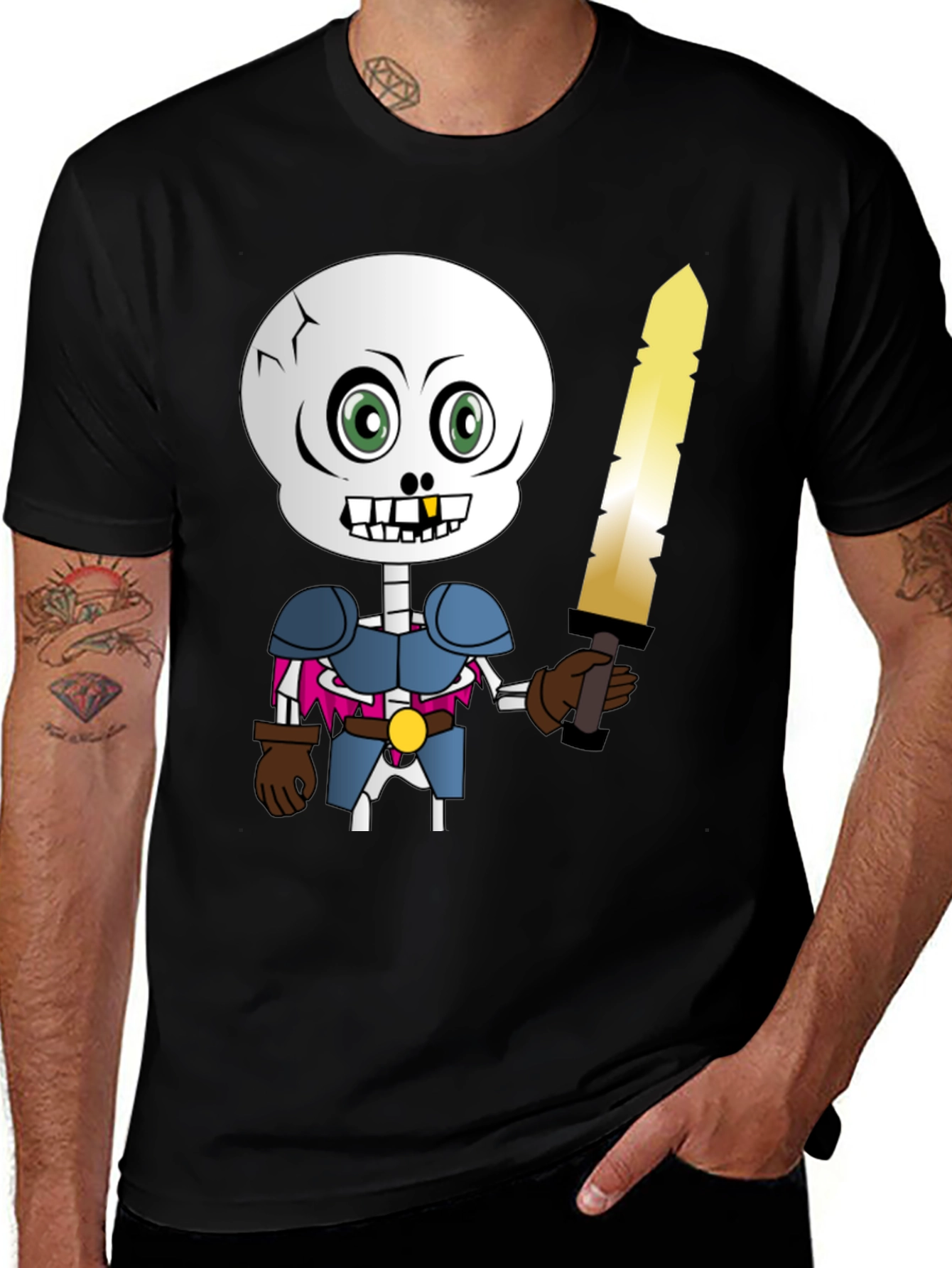 Variant 27 of Skeleton Knight Graphic Tee