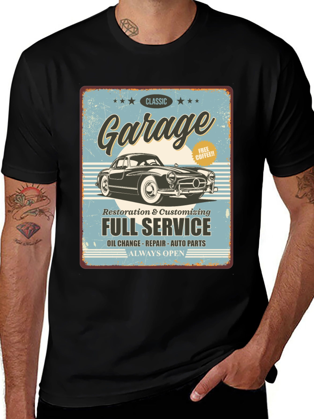 Variant 16 of Classic Garage Full Service T-Shirt