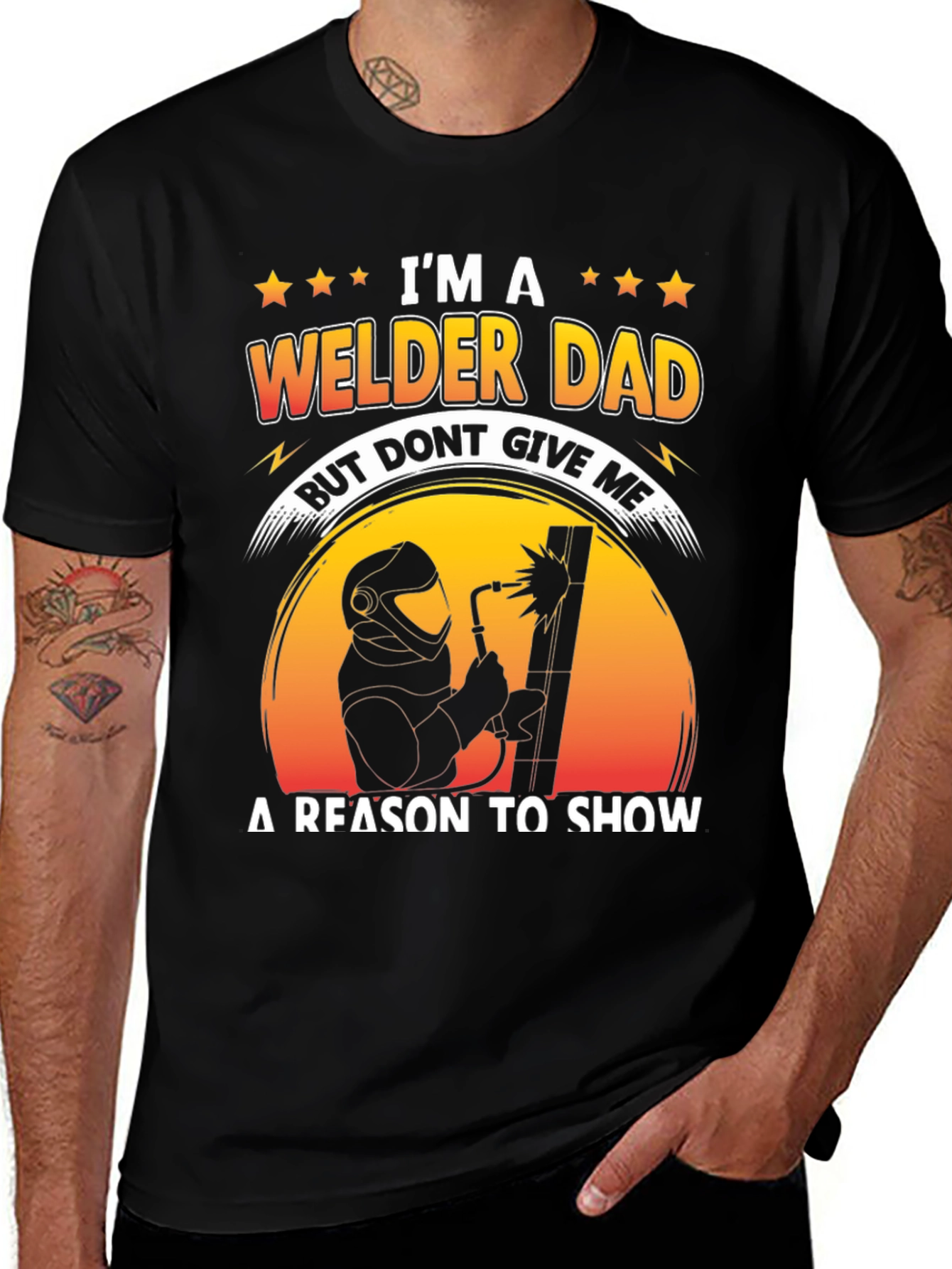 Welder Dad Graphic Tee