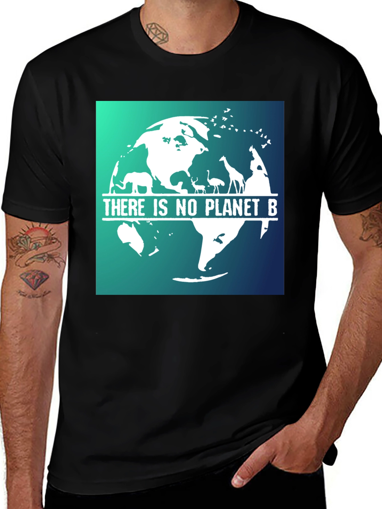 Eco-Friendly "No Planet B" Graphic T-Shirt