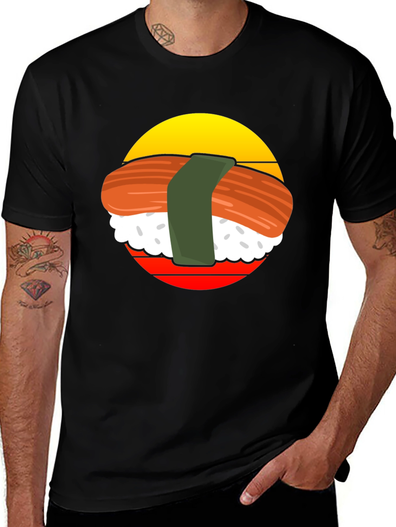 Variant 20 of Sushi Graphic Tee - Japanese Food Lover Shirt