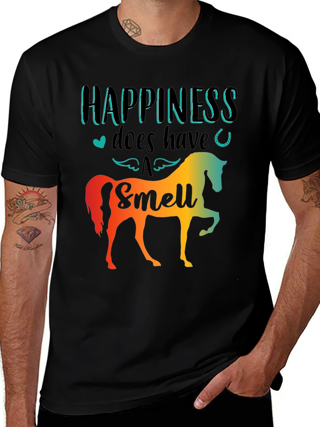 Variant 18 of Happiness Has a Smell Horse T-Shirt