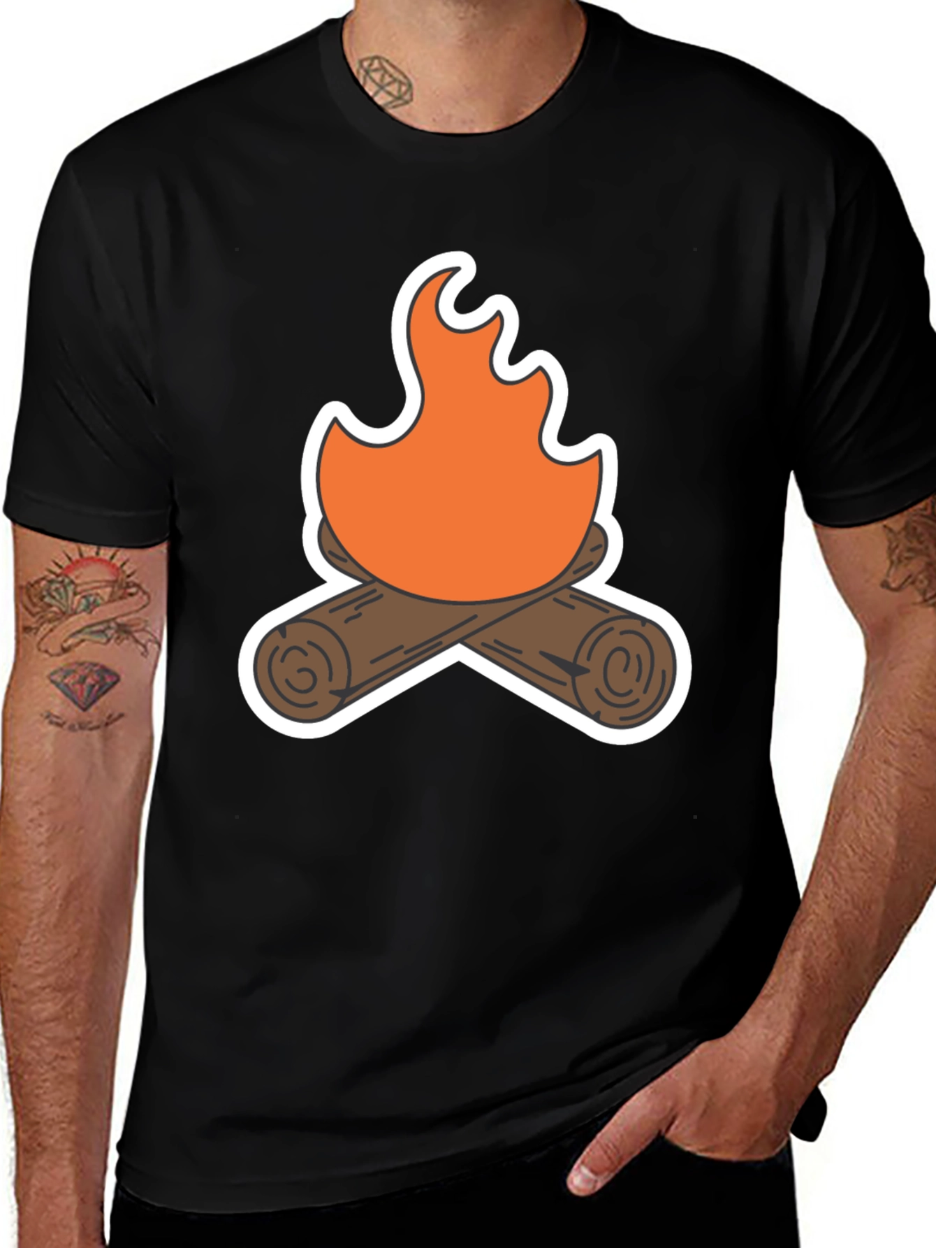 Variant 17 of Campfire Graphic Tee - Cozy Comfort