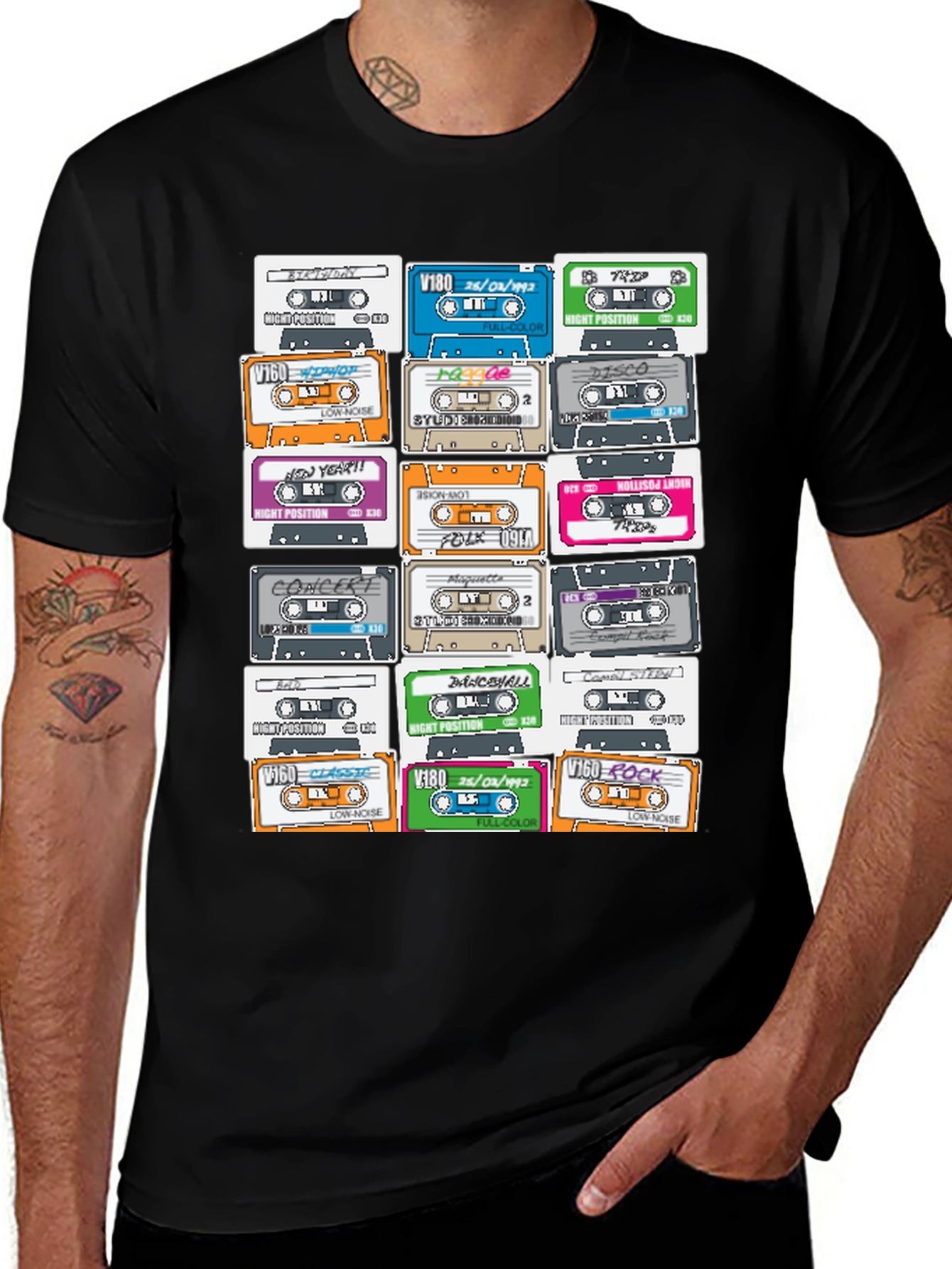 Variant 16 of Retro Cassette Tape T-Shirt - Vintage Music Lover Tee