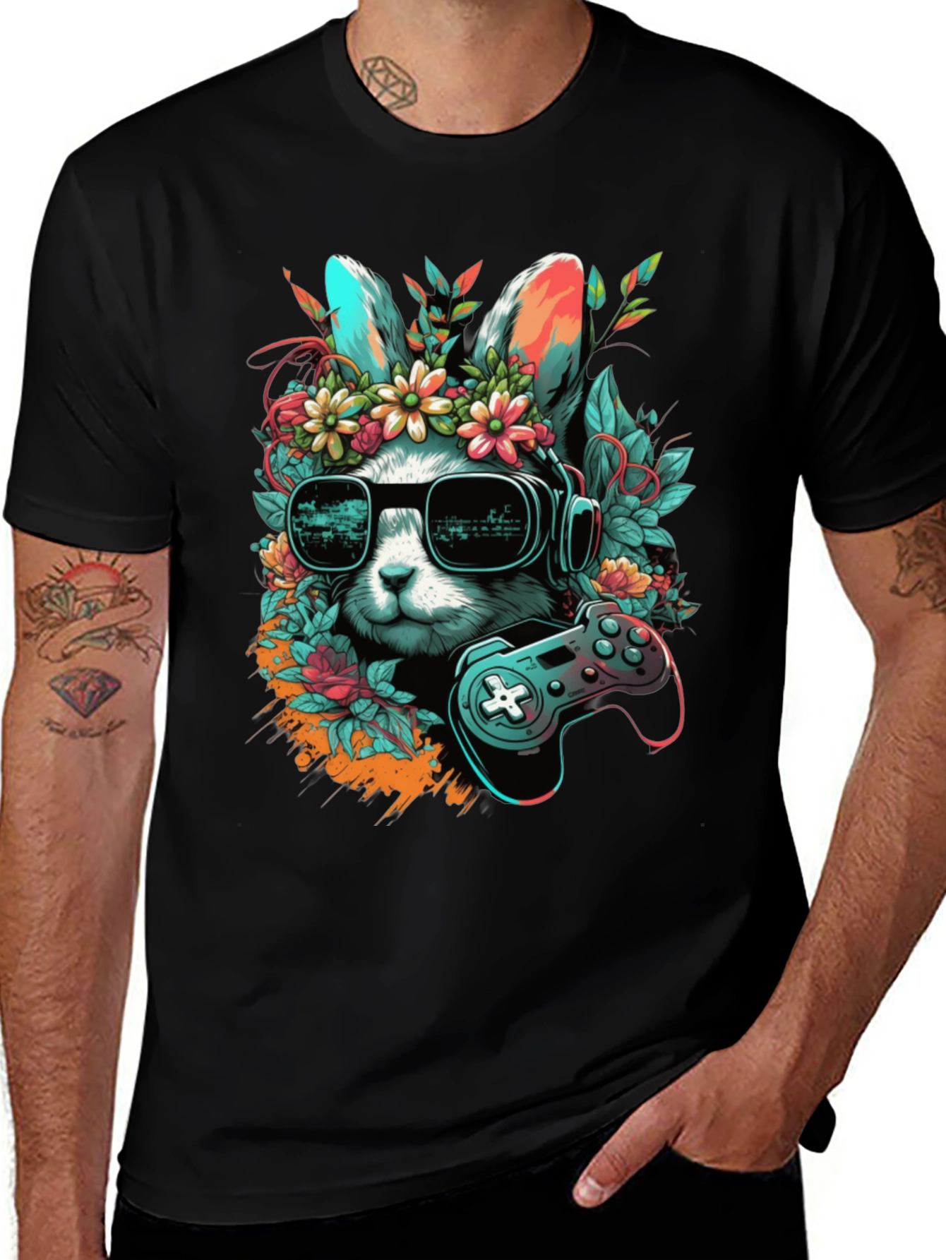 Variant 16 of Gamer Bunny T-Shirt