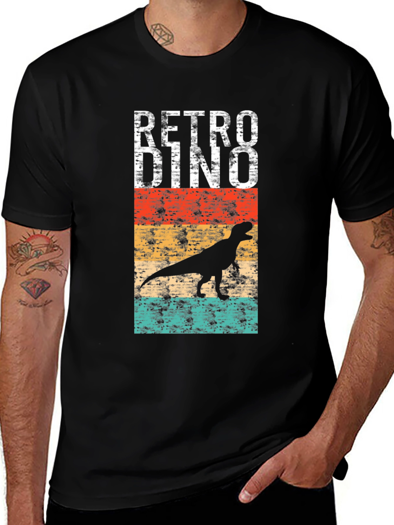 Variant 20 of Retro Dino T-Shirt - Vintage Dinosaur Graphic Tee