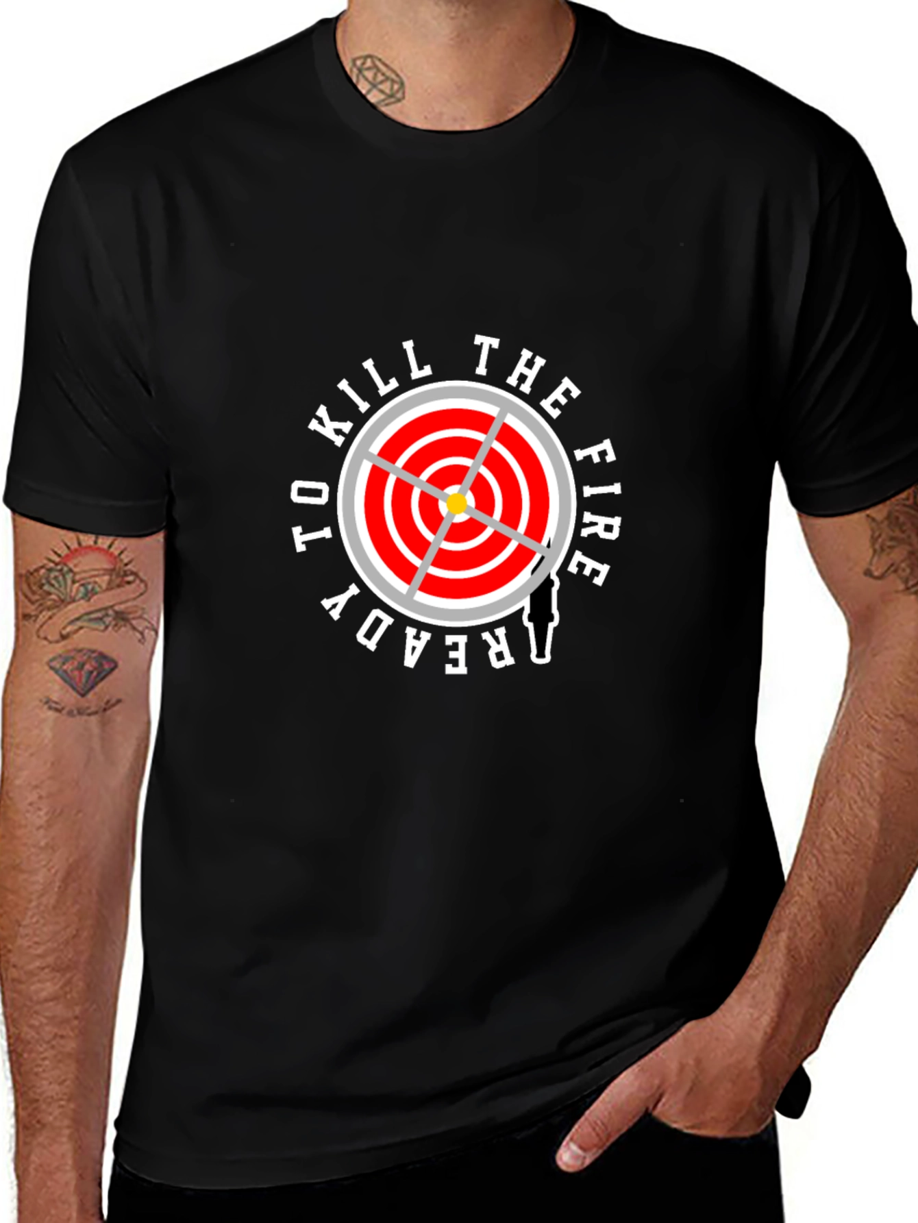 Variant 27 of Ready To Kill The Fire T-Shirt - Firefighter