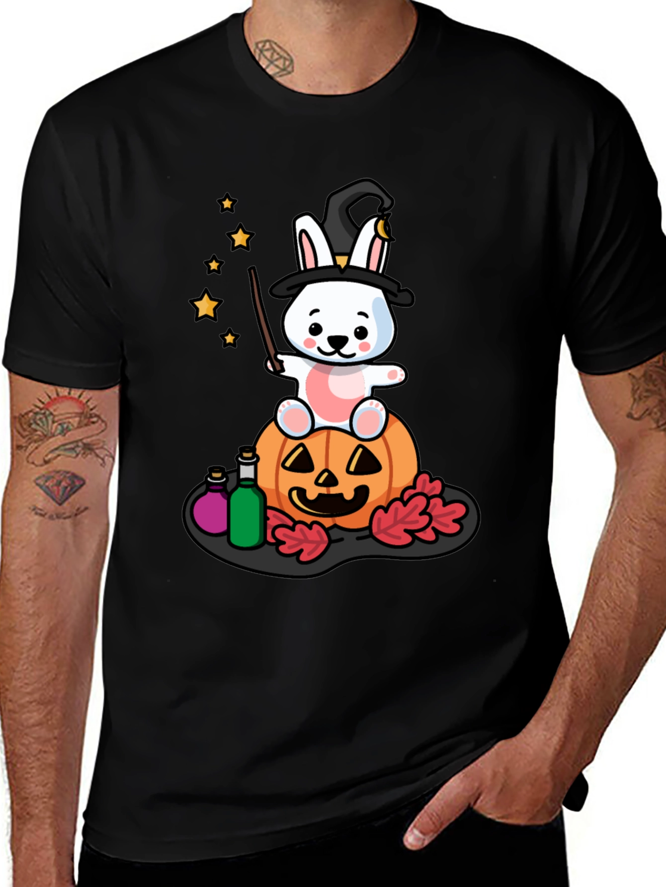 Variant 28 of Halloween Bunny Witch T-Shirt
