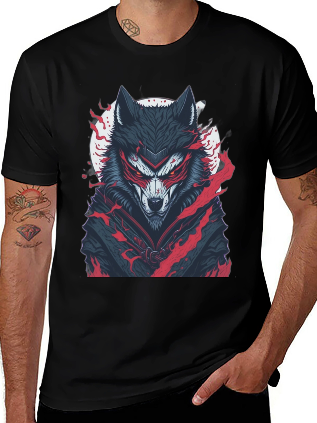 Variant 9 of Wolf Warrior Graphic Tee