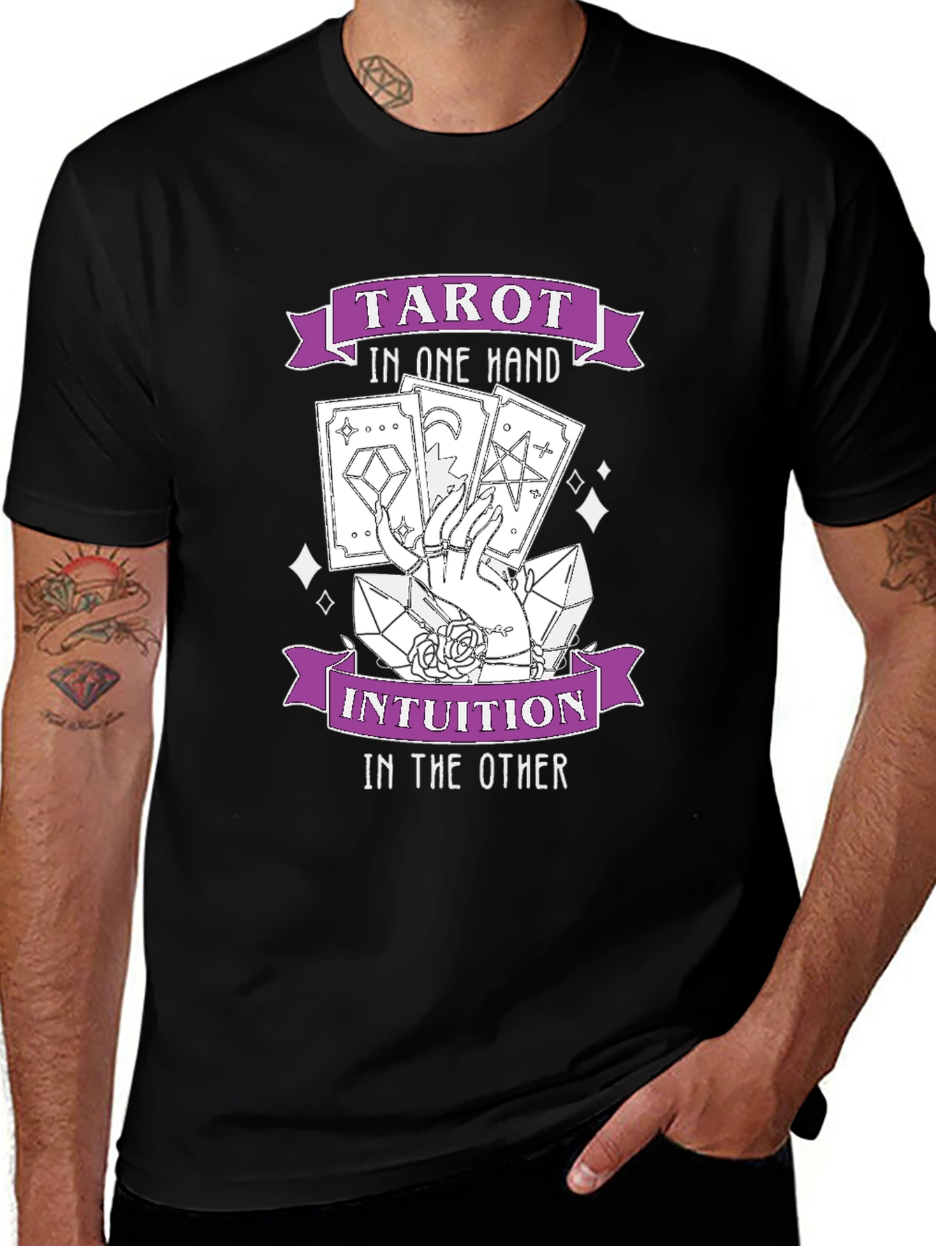 Variant 5 of Tarot Intuition Graphic T-Shirt - Stylish and Unique