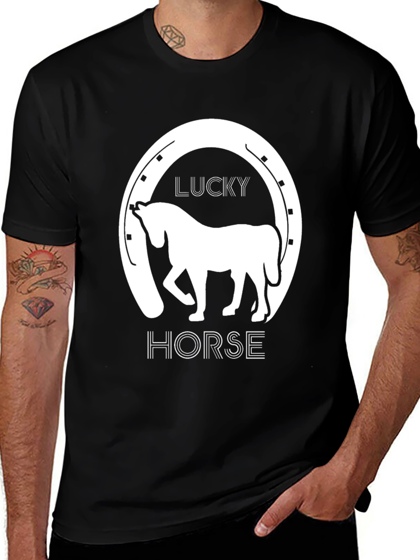 Variant 3 of Lucky Horse Graphic T-Shirt