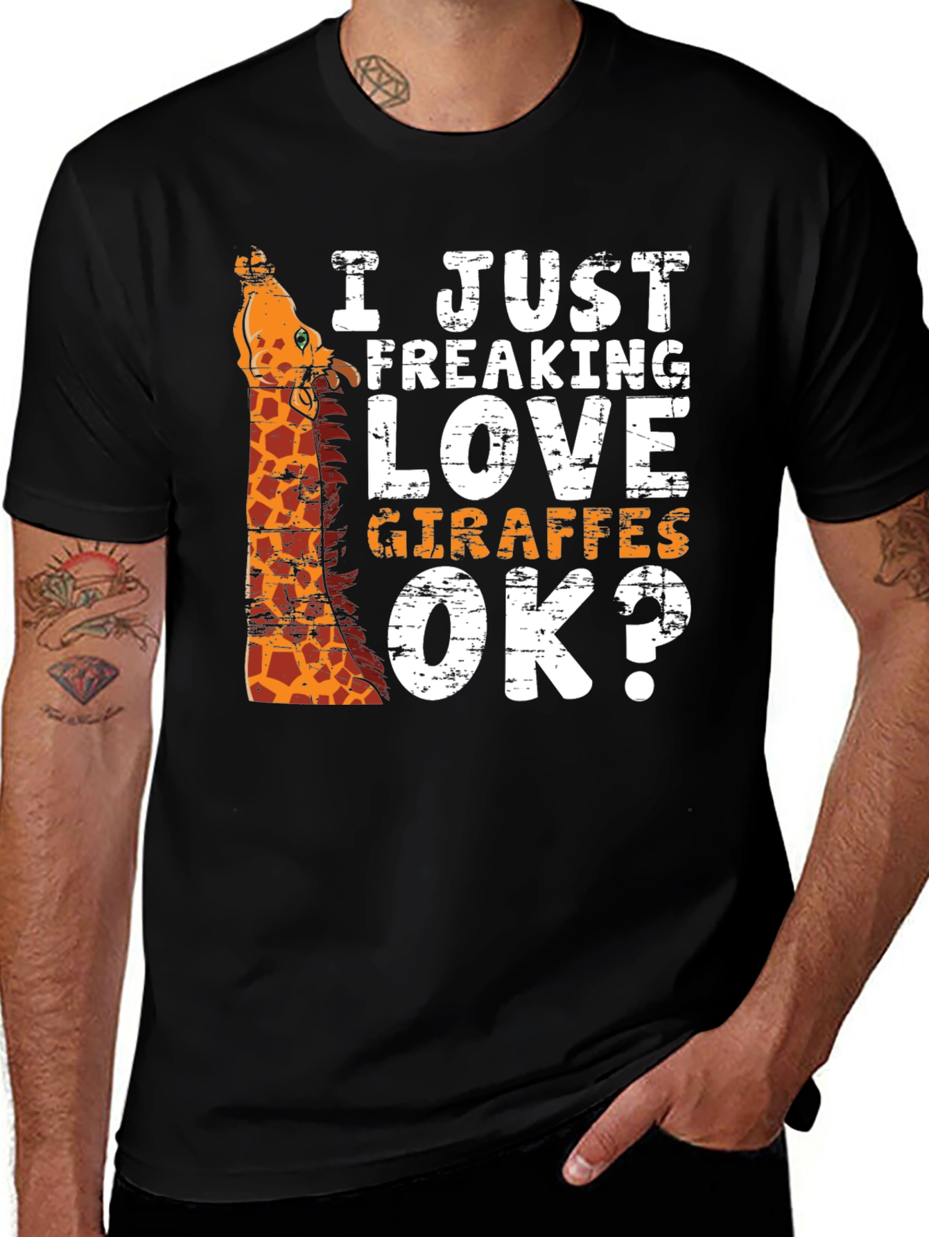 Variant 3 of I Just Freaking Love Giraffes T-Shirt